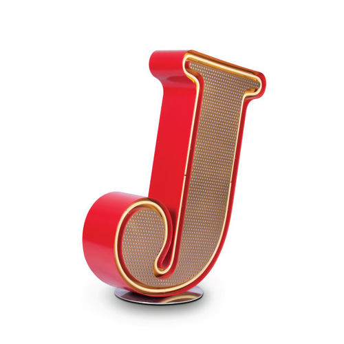 Напольная лампа - LETTER J - DelightFULL - из алюминия / из акрила / уникальный дизайн