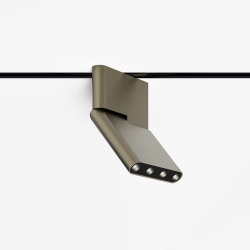 Светильник на рейке LED - °turn.micro - Eden Design B.V.B.A  - прямоугольный / из анодированного алюминия / для профессионального использования