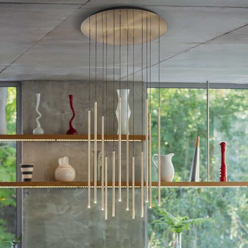 Современная люстра - FILO SP12 - Ideal Lux S.r.l.  - из металла / для профессионального использования / каскадная
