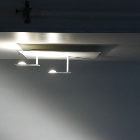 Современный потолочный светильник - DESAGN: 50A2 - Knikerboker - квадратный / из металла / LED