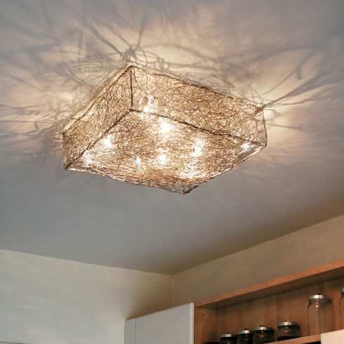 Современный потолочный светильник - QUADRO: P/PL 45 - Knikerboker - из алюминия / LED