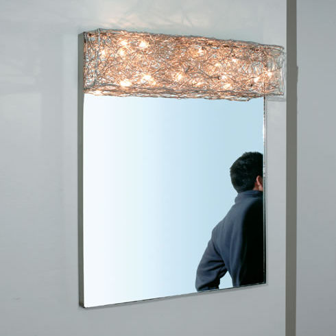 Настенное зеркало - 50×60 - Knikerboker - современное / прямоугольное / из стали