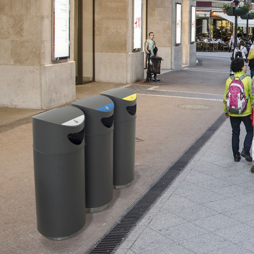 Мусорный контейнер из гальванизированной стали - OSLO RECYCLING - CERVIC ENVIRONMENT - для наружного применения / с сортировкой / для профессионального использования