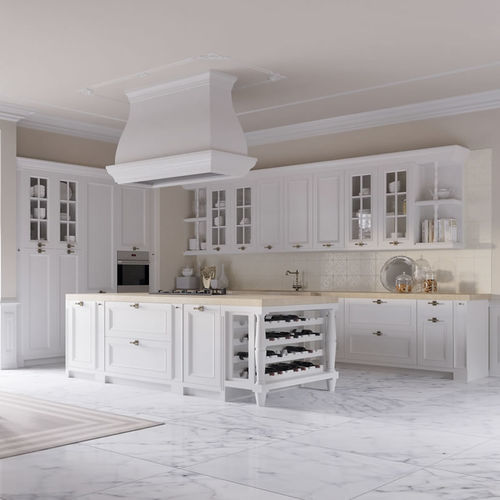 Современная кухня - Ester - Aurora cucine - из дерева / островного типа / лакированная