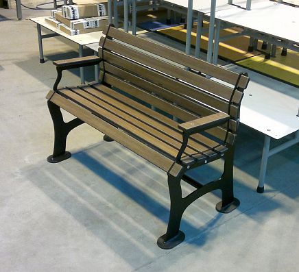 Современная скамейка для раздевалки - SBB150.1 - Foreman Fitness Europe GmbH - из дерева / из стали / со спинкой