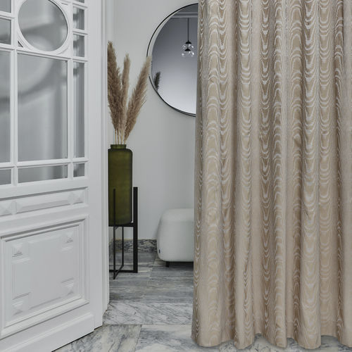 Ткань для штор - MOIRÉ CS  - KOBE INTERIOR FABRICS - с рисунком / из Trevira CS® / моющаяся