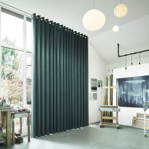 Ткань для штор - SANREMO  - KOBE INTERIOR FABRICS - однотонная / из вискозы / бежевая