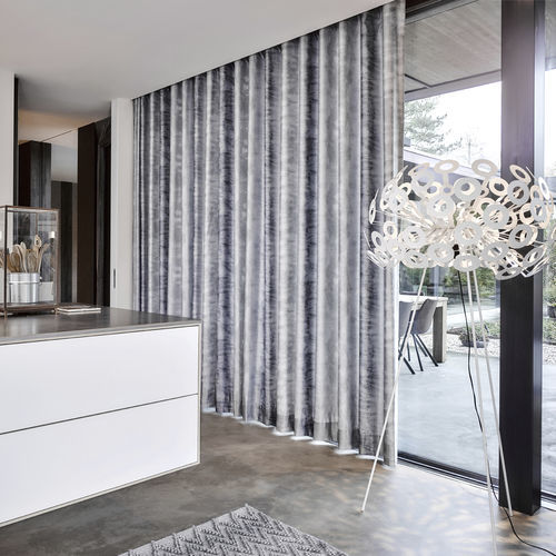 Ткань для штор - ODILE  - KOBE INTERIOR FABRICS - однотонная / из полиэстера / моющаяся