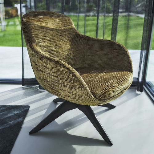 Обивочная ткань - TRIANA FR  - KOBE INTERIOR FABRICS - c геометрическим рисунком / из полиэстера / из бархата