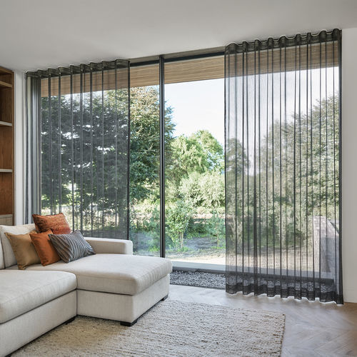 Однотонная гардинная занавеска - VERA  - KOBE INTERIOR FABRICS - из вискозы / из полиэстера / из полиамида