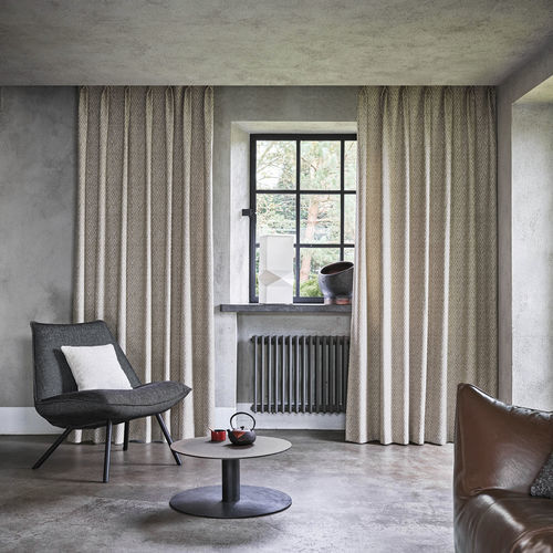Ткань для штор - FLUX    - KOBE INTERIOR FABRICS - c геометрическим рисунком / из полиэстера / из льна