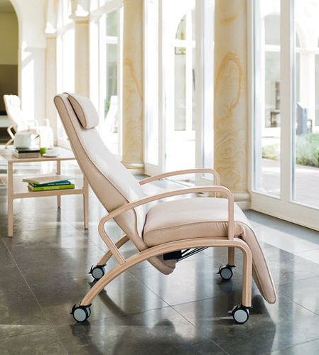 Медицинское кресло из ткани - WINDOW 3458/V - Brunner GmbH - из дерева / из кожи / наклонное