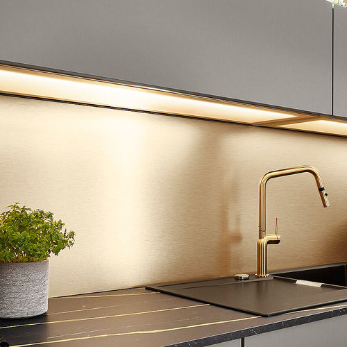 Комод для кухни из ламината высокого давления - Yellow gold coloured - nobilia