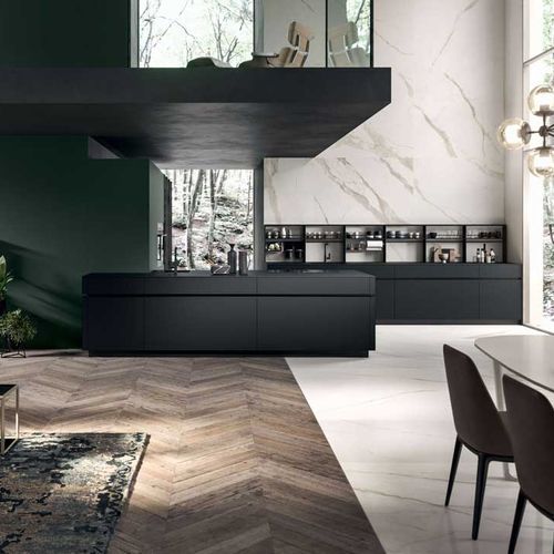 Современная кухня - AREA 22 - DIBIESSE - из фанерованной древесины / из дуба / из лакированной древесины