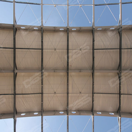Натяжная конструкция на металлическом каркасе - STEEL HALL - DBS Mont - для покрытий / для общественных мест / для спортивной площадки