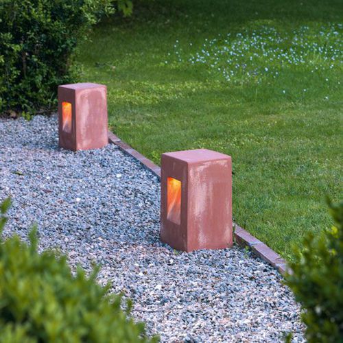 Столбик освещения для сада - Step - Ethimo - современный / из терракоты / LED