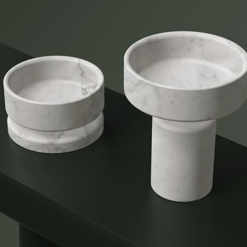 Скульптура из мрамора - MANGIAROTTI MARBLES - karakter - отдельностоящая / для профессионального использования / белая
