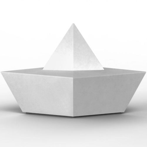 Общественная скамейка уникальный дизайн - PAPERBOAT - URBASTYLE - из бетона / для школ