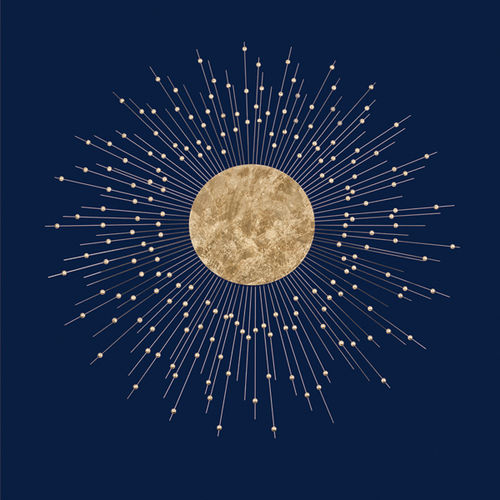 Настенный светильник уникальный дизайн - SUN - BOHEME DESIGN - для интерьера / из металла / круглый