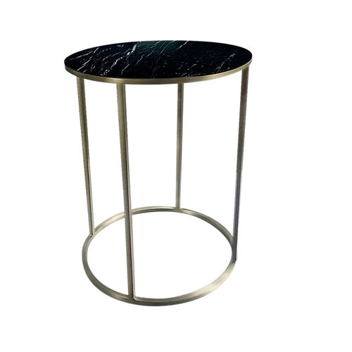 Современный вспомогательный столик - RD  - BOHEME DESIGN - из дерева / из стекла / из мрамора
