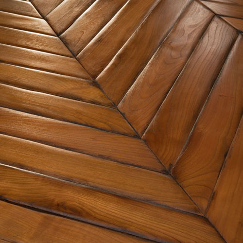 Паркет из массивной доски - CHEVRON FLOORING - Parchettificio Toscano Srl - из лиственных пород дерева / «венгерская елка» / промасленный
