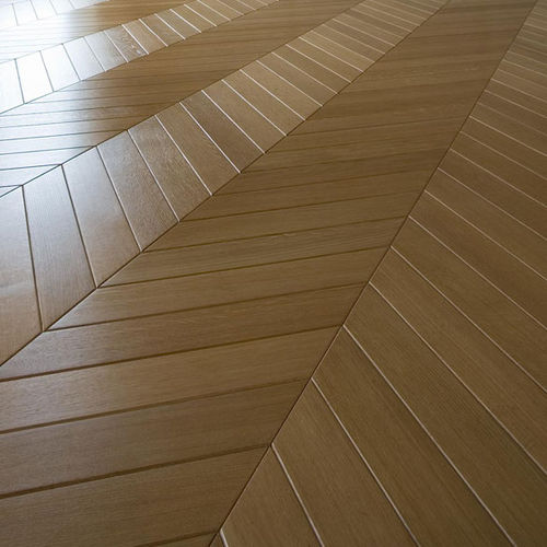 Паркет из массивной доски - HERRINGBONE FLOORING - Parchettificio Toscano Srl - из лиственных пород дерева / промасленный / приклеиваемый