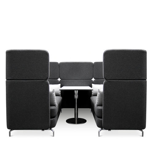 Современный диван - W-LOUNGE - Wagner - Eine Marke der Topstar GmbH - из шерсти / из кожи / с высокой спинкой