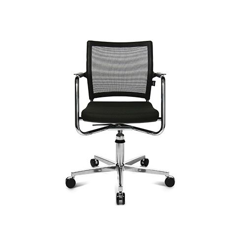 Современный стул для посетителей - ERGOMEDIC 110-2 3D - Wagner - Eine Marke der Topstar GmbH - для интерьера / из сетки / из кожи