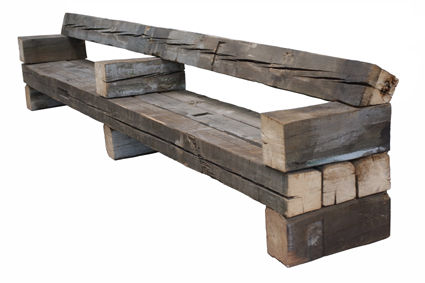 Классическая скамейка для сада - CHUNKY - piet hein eek - из дерева