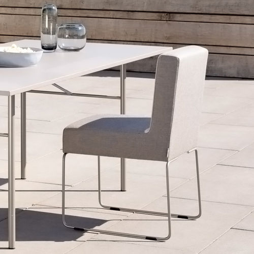Современный стул для сада - CHER - april furniture - для наружного применения / для террасы / из нержавеющей стали