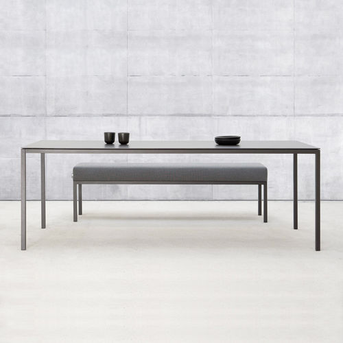 Современный стол - VAL - april furniture - из керамики / с основанием из металла / прямоугольный