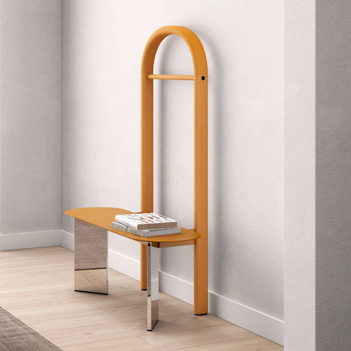 Современная скамейка - VALET STAND - Systemtronic - из ясеня / из алюминия / без спинки