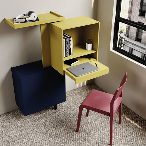 Настенный стеллаж - Giralot Office Mini - Sculptures Jeux - модульный / современный / из американского ореха