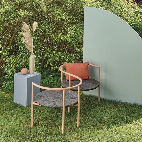 Современный стул для сада - Antipodi  - Il Giardino di Legno - для наружного применения / из веревки / с основанием из металла