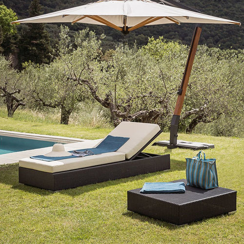 Современный садовый шезлонг - Maui - Il Giardino di Legno - из ткани / из ПВХ / из алюминия
