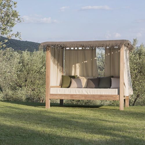 Садовая кровать с балдахином - Ratio - Il Giardino di Legno - двуспальная / классическая / обитая
