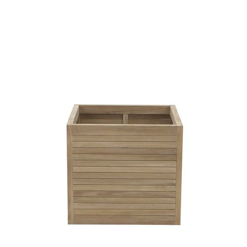Садовый горшок из тикового дерева - ACCP0825 - Il Giardino di Legno - отдельностоящий / квадратный / для бытового использования