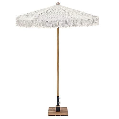 Круглый зонт от солнца - ZOCM2500 - Il Giardino di Legno - с центральной опорой / из дерева / из веревки