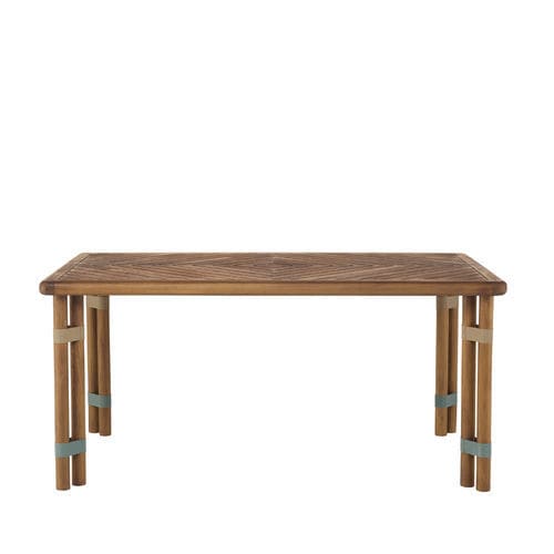 Современный обеденный стол - LIGN04I8 - Il Giardino di Legno - из тикового дерева / из промасленной древесины / с основанием из тикового дерева
