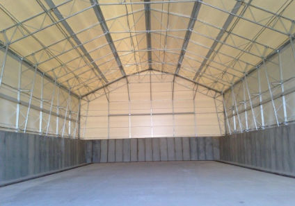 Натяжная конструкция на металлическом каркасе - BIOMASS STORAGE FACILITIES - Toro Shelters - для покрытий / с мембраной из ПВХ