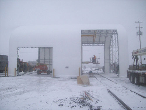 Натяжная конструкция на металлическом каркасе - INDUSTRIAL FABRIC BUILDINGS - Toro Shelters - для маркиз / с мембраной из ПВХ