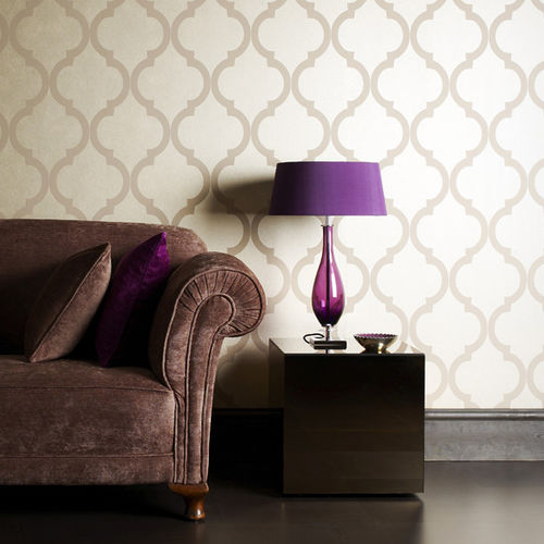 Классический обои - Foresti Home Collection Group srl - из ткани / в цветочек / в полоску