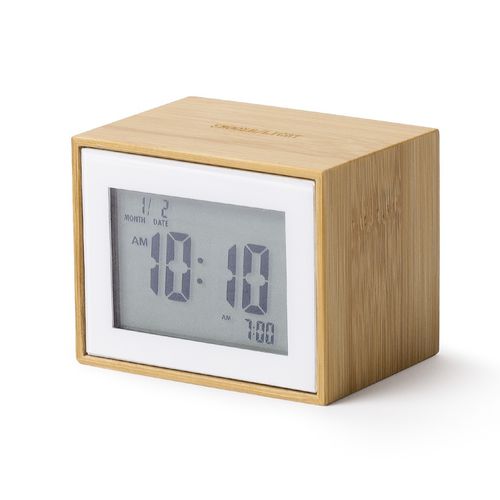Современный часы - BAMBOO : LR144HW - LEXON - настольный / цифровой / из бамбука