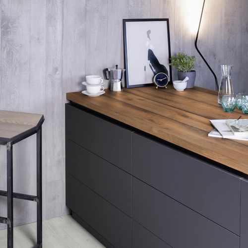 Декоративная панель для мебели - K4447 AN Oak Antique Expressive - Kaindl - для внутренней компоновки / с высоким сопротивлением / меламиновая