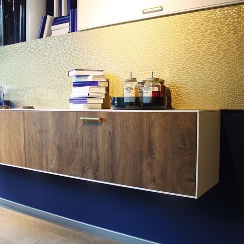 Декоративная панель для мебели - K5413 RO OAK ENDGRAIN COGNAC - Kaindl - для внутренней компоновки / с высоким сопротивлением / МДФ