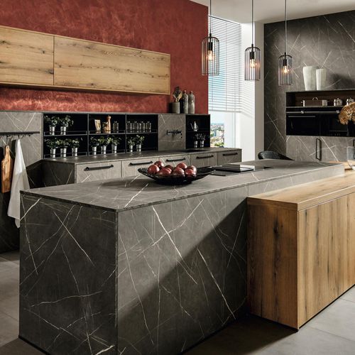 Декоративная панель для мебели - K5574 IR OAK EVOKE SUNSET - Kaindl - для внутренней компоновки / для двери / с высоким сопротивлением