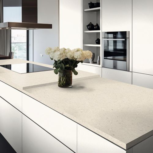 Декоративная панель для мебели - 42401 DP Limestone Light - Kaindl - для внутренней компоновки / с высоким сопротивлением / из ламината