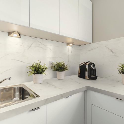 Декоративная панель для мебели - K2881 DP Marble Makrana - Kaindl - для внутренней компоновки / с высоким сопротивлением / из ламината