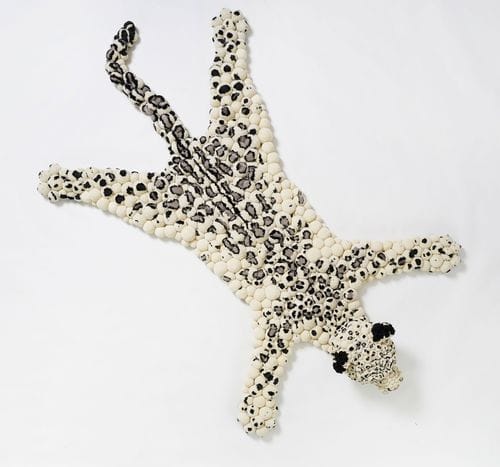Ковер уникальный дизайн - Snow Leopard - MYK Berlin - с рисунком животных / из шерсти мериноса / перевязанный вручную