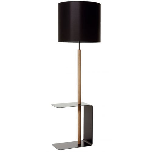 Напольная лампа - PARK - FLAM ET LUCE LUMINAIRES - из дерева / из ткани / современная